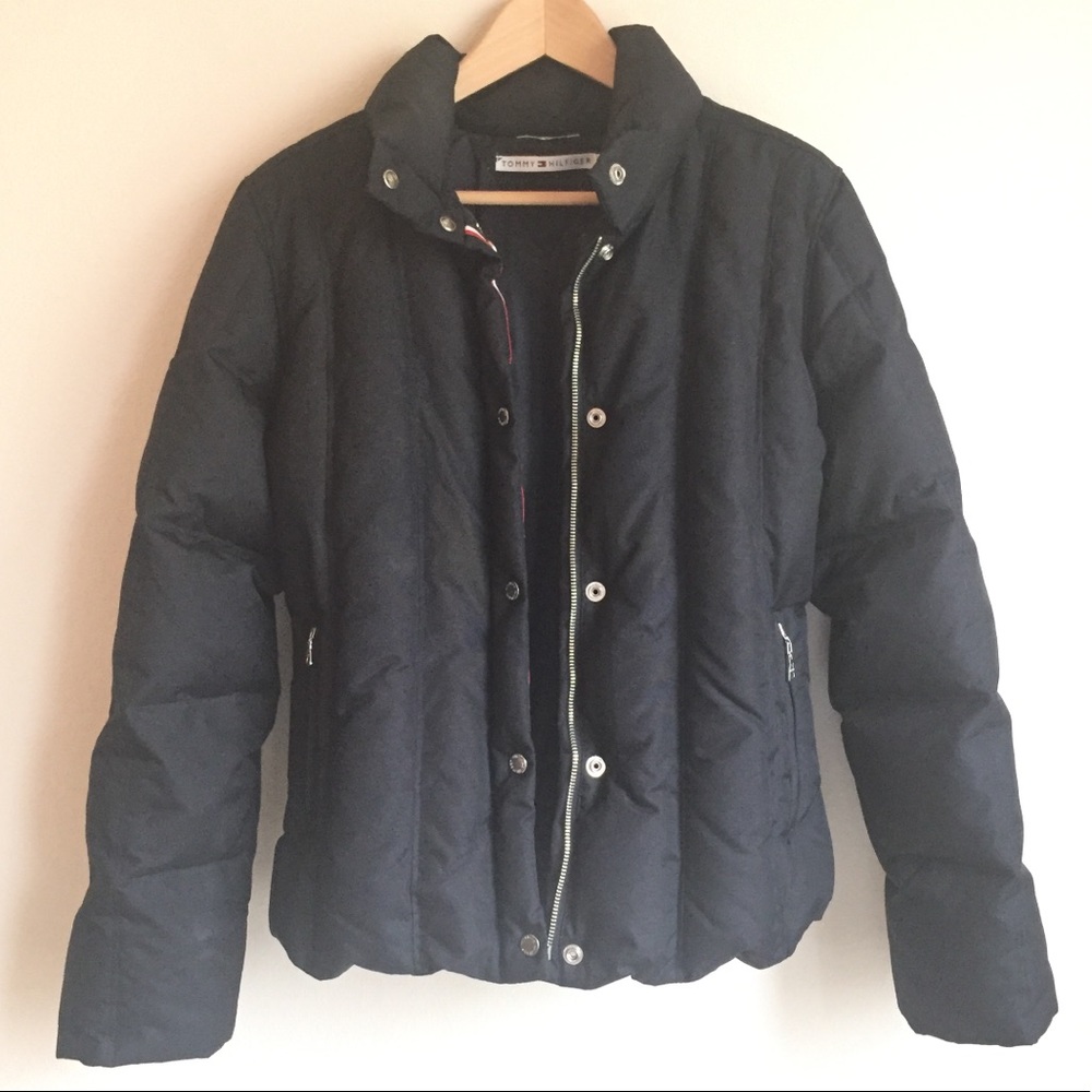 Tommy Hilfiger down and feathers puffer coat Sz M